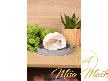 Křišťálová geodka z Maroka (síla, ochrana, meditace, univerzálnost) č.12