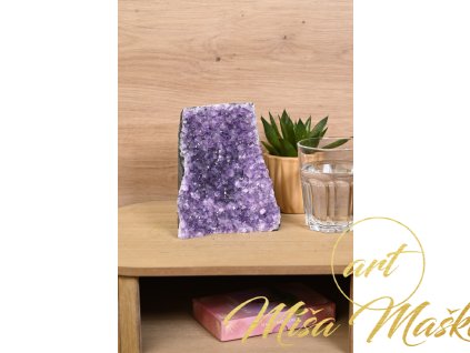 Ametystová leštěná dekorační drúza AA kvalita (ochrana, čištění, duchovno) č.89