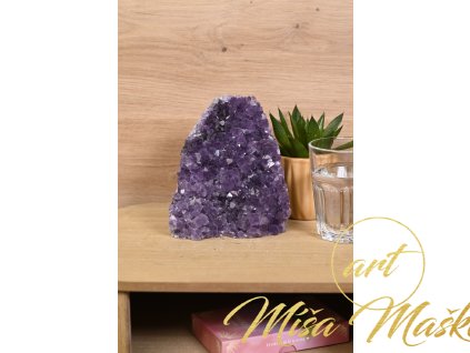 Ametystová leštěná dekorační drúza AA kvalita (ochrana, čištění, duchovno) č.90