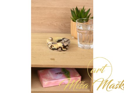 Vzácná septárie - dračí kámen mistička (kalcit, aragonit, chalcedon)