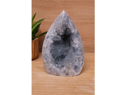 Vzácný andělský celestýn "kámen nebes" vybroušená drúza (spojení s andělským světem) č.3