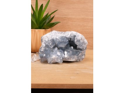 Vzácný andělský celestýn "kámen nebes" drúza (spojení s andělským světem) č.6