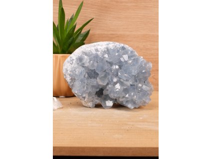 Vzácný andělský celestýn "kámen nebes" drúza (spojení s andělským světem) č.10