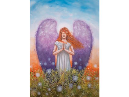 Andělský obraz Vnitřní klid - autorský tisk A4