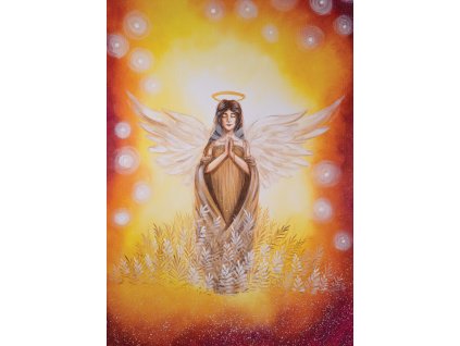 Andělský obraz Mít své místo - autorský tisk A4