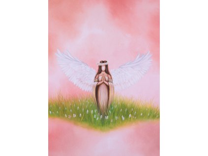 Andělský obraz Něha - autorský tisk A4
