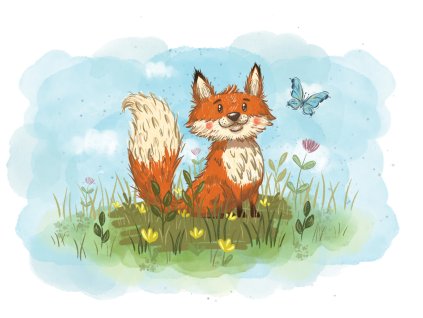 Liška - autorský tisk A4