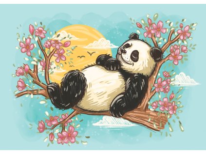 Panda v zenu - autorský tisk A4