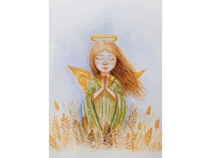 Luční andělka - autorský tisk A4