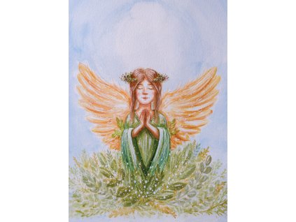 Andělka svěží přírody - autorský tisk A4