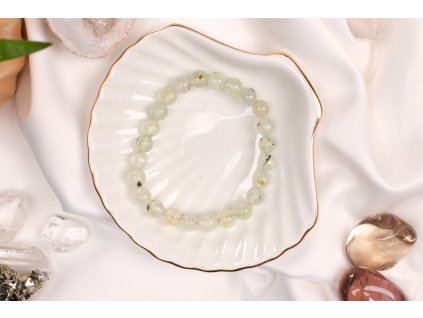 Prehnit náramek 8 mm