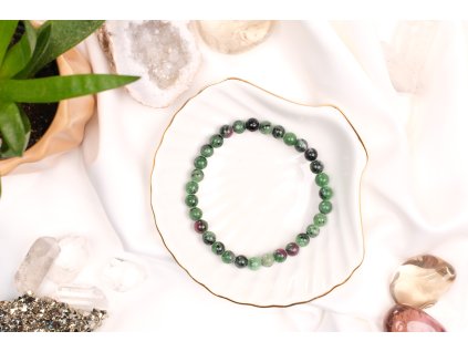 Rubín zoisit náramek 6mm AAA