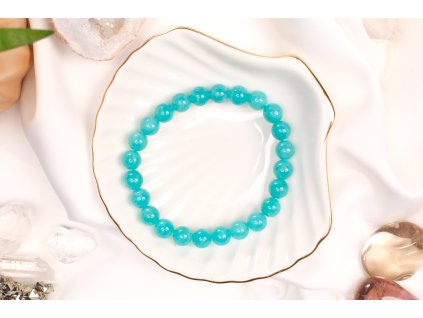 Amazonit náramek  AA kvalita 8 mm