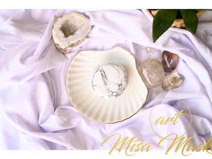 Magnezit placka / hmatka (klid, meditace, harmonie, pokora, zuby) L