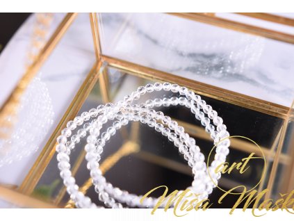 Křišťál AA kvalita (třpytivý, jemný, elegantní) 4mm (síla, ochrana, meditace, čistota)