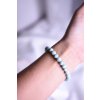 Larimar náramek 7 mm AA nejvyšší kvalita (duchovno, Atlantida, kámen delfínů, svět andělů) AA extra kvalita