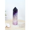 Fluorit obelisk XXL (jedinečný, vybroušený AA kvalita) (duchovno, paměť, ochrana) č.48
