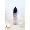 Fluorit obelisk XXL (jedinečný, vybroušený AA kvalita) (duchovno, paměť, ochrana) č.48