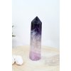 Fluorit obelisk XXL (jedinečný, vybroušený AA kvalita) (duchovno, paměť, ochrana) č.48