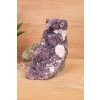 Dekorační drúza ametystu s kalcitem - AA kvaita (ochrana, čištění, duchovno) č.47