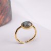 Pozlacený prsten s labradoritem (uni) designový
