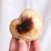 Ručně broušené srdíčko septárie (kalcit, aragonit, chalcedon) č.2