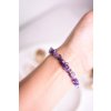 Ametyst sekaný náramek  AA kvalita, krásná sytá fialová (ochrana, intuice, duchovno, čištění)