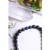 Lávový kámen, hematit, lapis lazuli pánský náramek 8 mm (duchovno, osobnostní rozvoj, ochrana, stres)