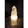 Selenit  lampa vež elektrická 25 cm (zklidnění, uvolnění, meditace, napojení, jasnozřivost) Maroko