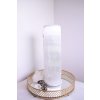 Selenit lampa elektrická válec 30 cm (zklidnění, uvolnění, meditace, napojení, jasnozřivost)  Maroko 4kg
