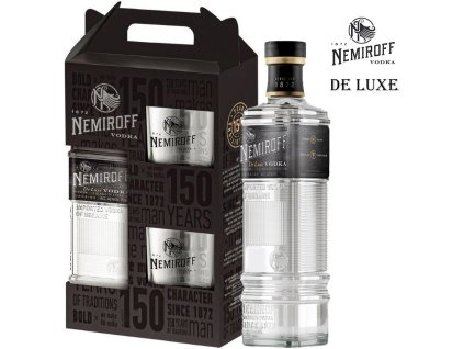 Nemiroff de Luxe Vodka se sklem