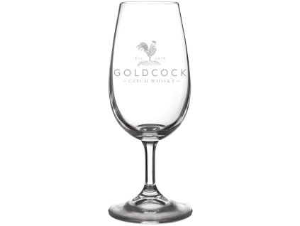 Degustační sklenice na stopce Gold Cock whisky