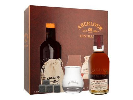 19528 aberlour double cask 12 y o set sklenicka a chladici kameny 40 0 70l