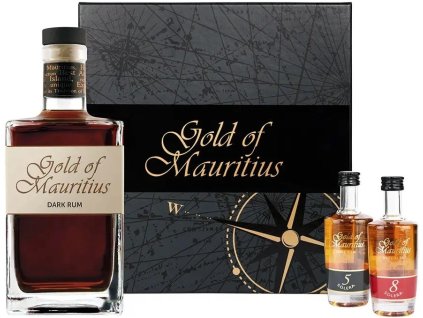 Gold of Mauritius Dark + 2mini 40% 0.8l 1