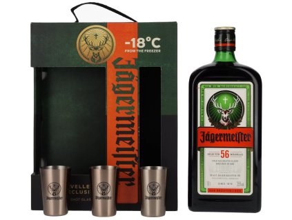 Jagermeister Original s kalíšky  35%1l DIOS ANGELS SHARE