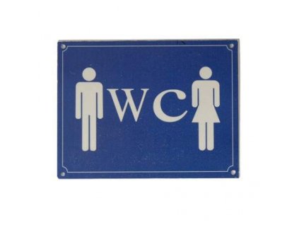 Plechová cedule WC