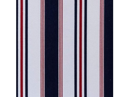 Dekorativní látka Ralph Lauren Highrock Stripe - Red/White/Blue