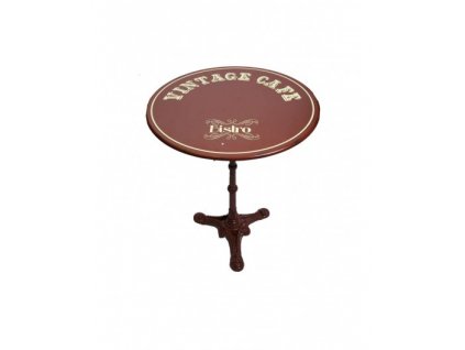 table ronde vintage cafe
