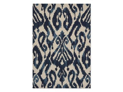Outdoorový koberec Sanderson Kasuri indigo