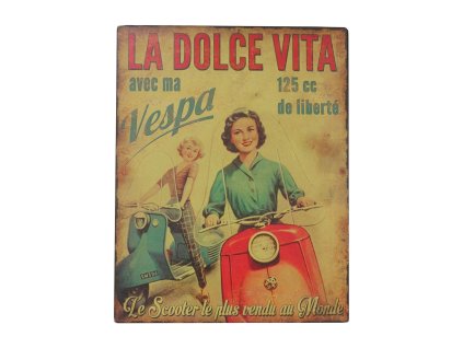 Plechová cedule Vespa