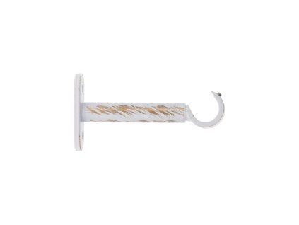 Kovová konzole 2ks - 9 cm - bílá