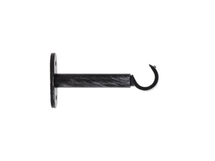 Kovová konzole 2ks - 9 cm - černá