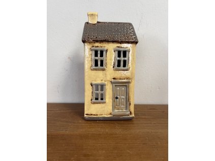 Keramický domeček na čajovou svíčku 9,5x19cm 3