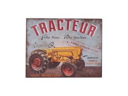 Plechová cedule - traktor