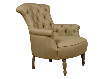 Sametové křeslo Tyler Armchair buttons - NC-7127B