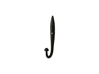 Háček list černý antiq 15,5 cm