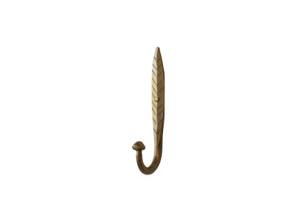 Háček list mosaz antiq 15,5 cm