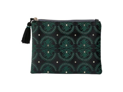 pochette romance vegetal vert 21x17cm 76240 76240 DEB WEB 1