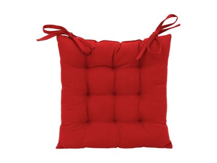 galette carree chambray rouge 40x40 coton 201530 201530 DEB WEB 2