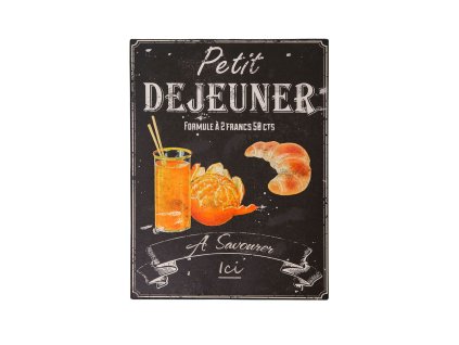Plechová cedule DEJEUNER